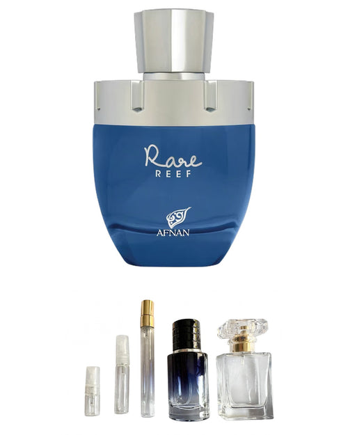 Afnan - Rare Reef (Sample Sizes) with sample bottles