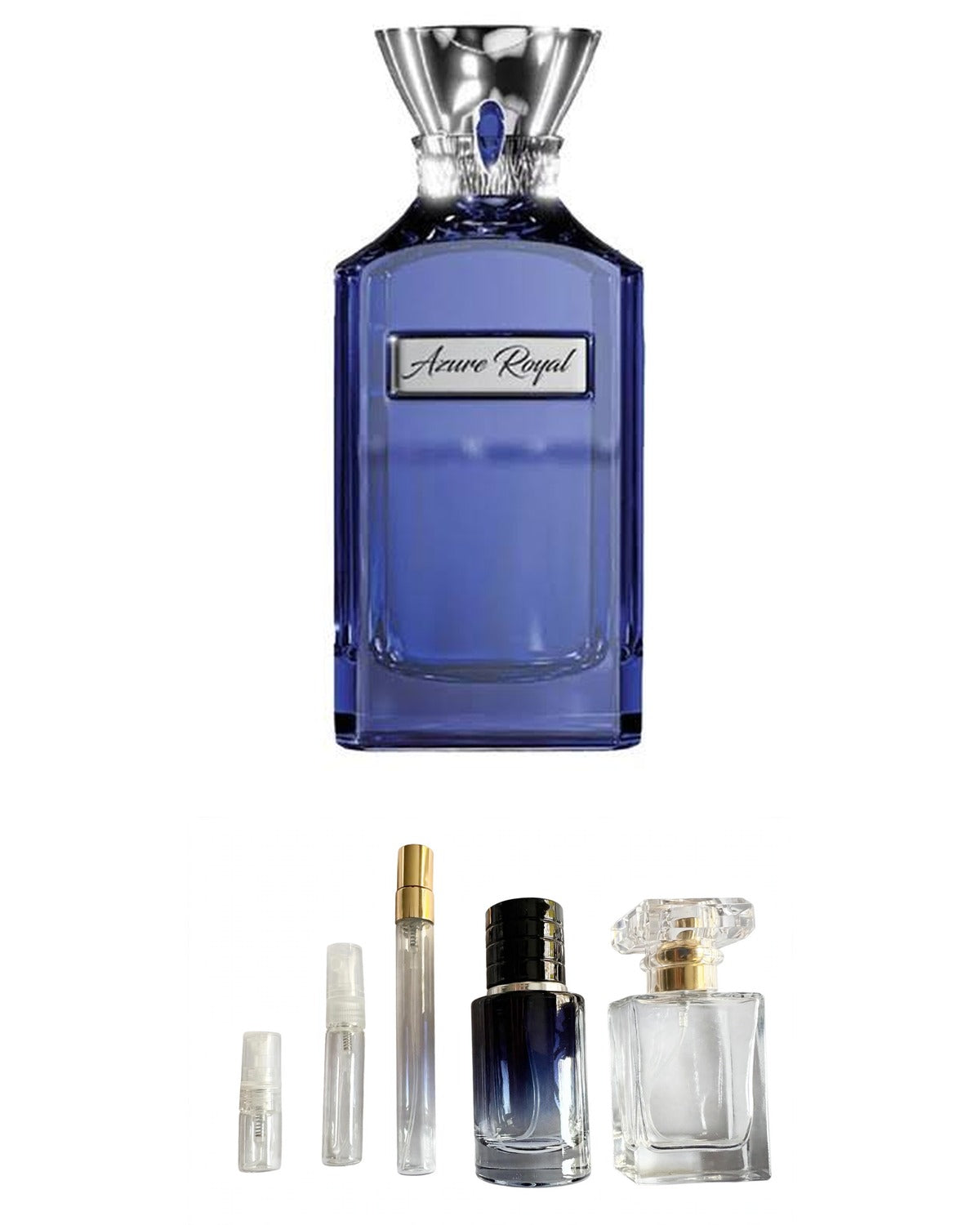 Ahmed Al Maghribi-Azure Royal (Sample Sizes) with sample bottles
