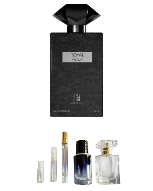 Ahmed Al Maghribi-Royal Wood (Sample Sizes) with sample bottles