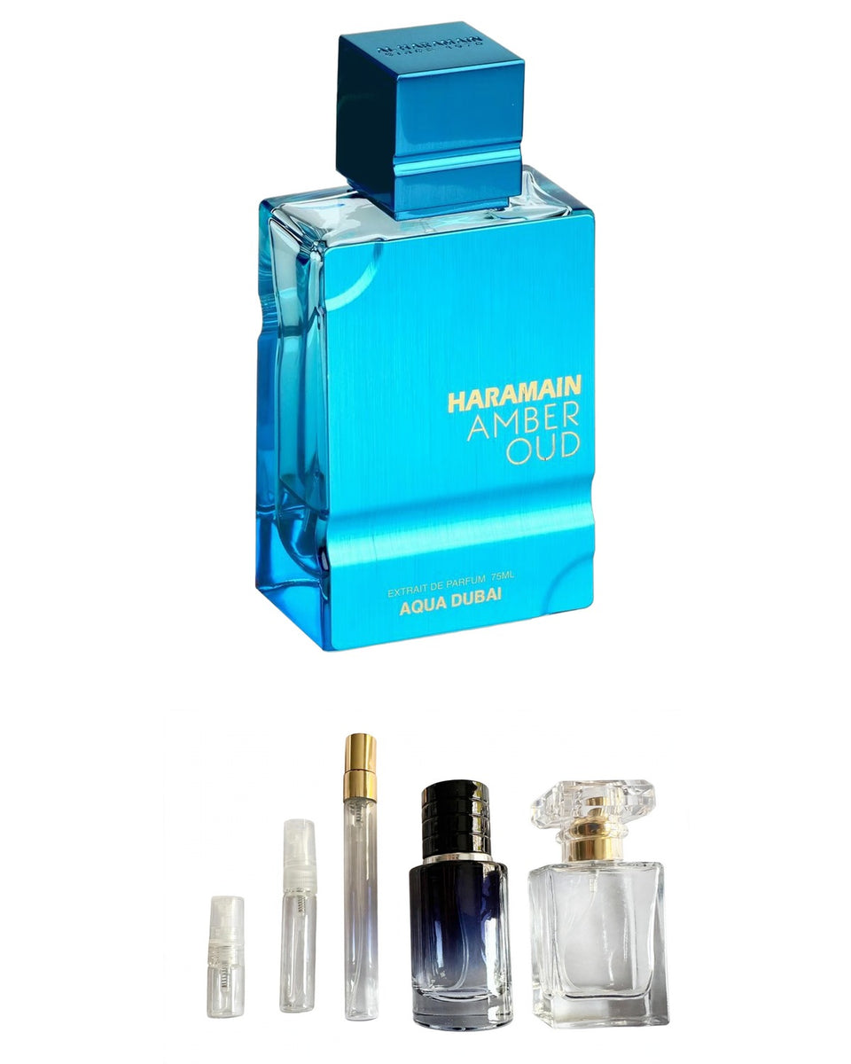 Al Haramain Amber Oud Aqua Duba Fragrance Decant