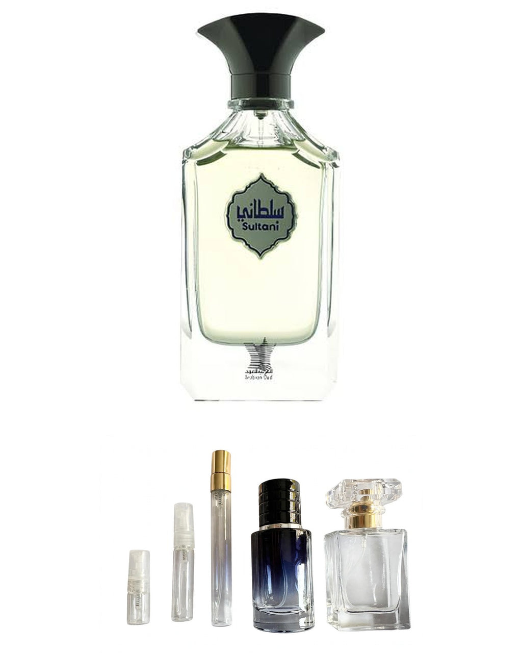 Arabian Oud-Sultani (Sample Sizes) with sample bottles