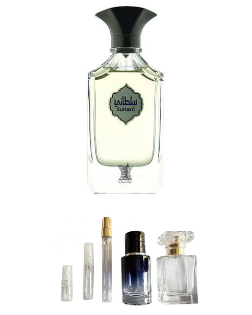 Arabian Oud-Sultani (Sample Sizes) with sample bottles