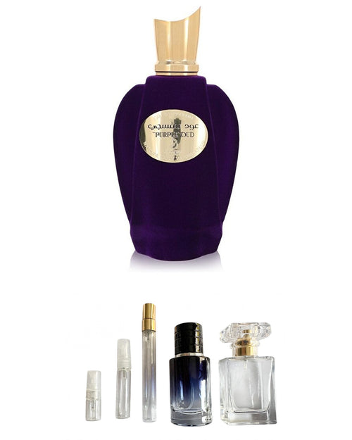 Arabiyat Prestige-Purple Oud (Sample Sizes) with sample bottles