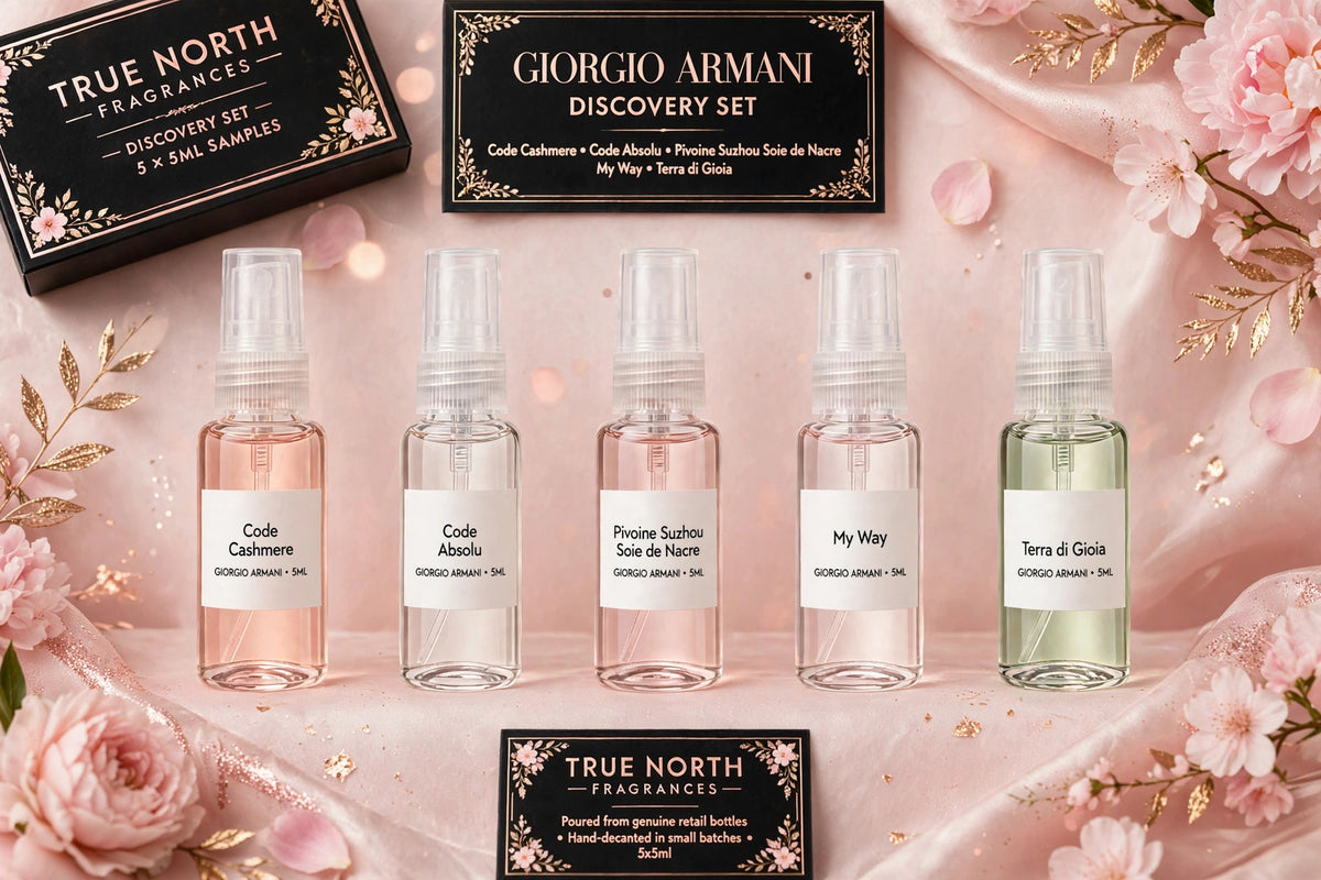 Giorgio Armani Discovery Set - 5 x 5ml Fragrance Sample Decants