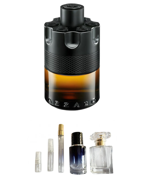 Azzaro- The Most Wanted Parfum (Sample Sizes) with sample bottles