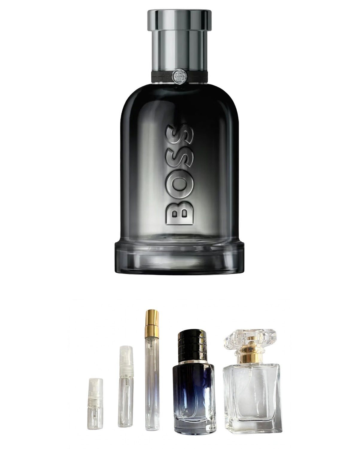 Boss- Bottled Beyond (Sample Sizes) with sample bottles