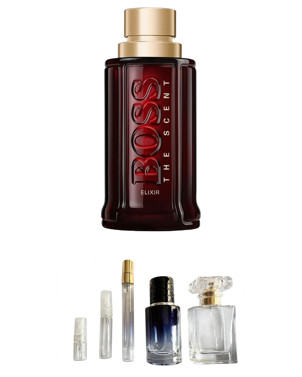 Boss-The Scent Elixir (Sample Sizes) with sample bottles