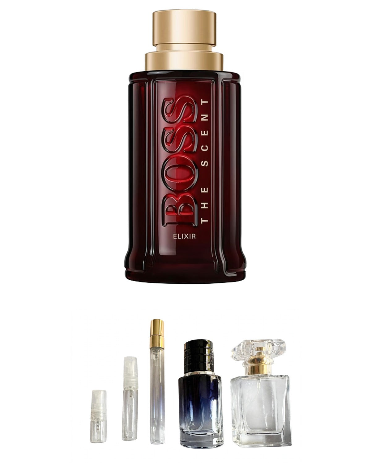 Boss-The Scent Elixir (Sample Sizes) with sample bottles