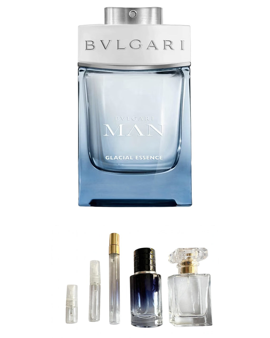 Bvlgari Man - Glacial Essence (Sample Sizes) with sample bottles