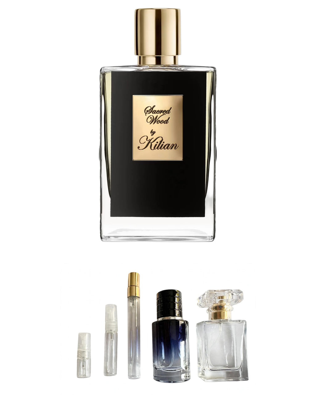 By Kilian-Sacred Wood (Sample Sizes) with sample bottles