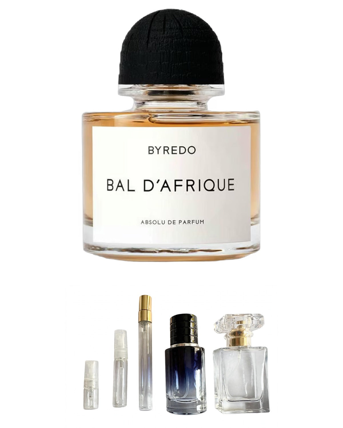 Byredo - Bal d'Afrique Absolu (Sample Sizes) with sample bottles