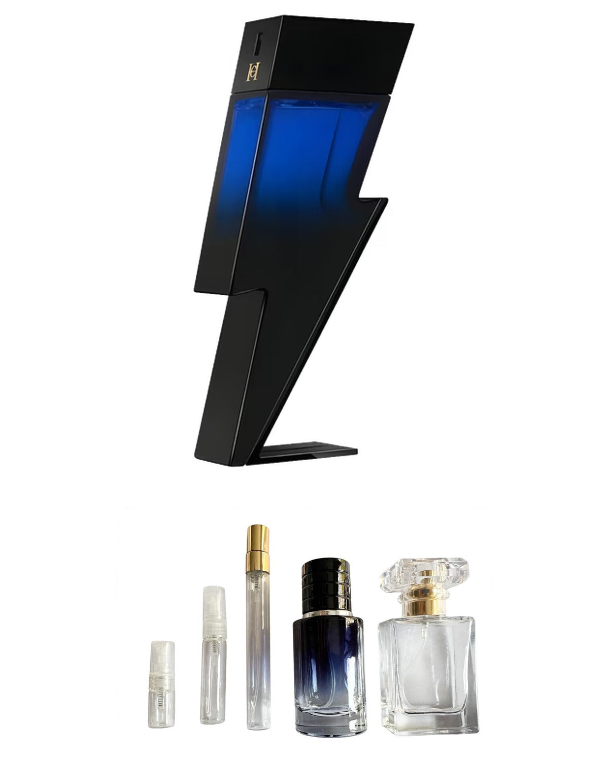 Carolina Herrera - Bad Boy Cobalt Elixir (Sample Sizes) with sample bottles