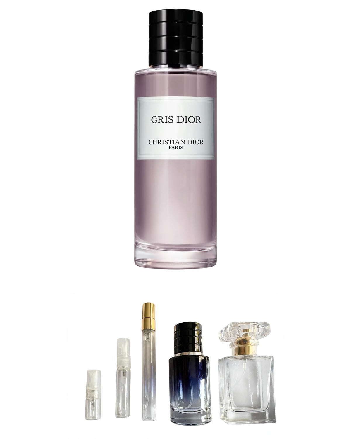 Dior-Gris Dior (Sample Sizes) with sample bottles
