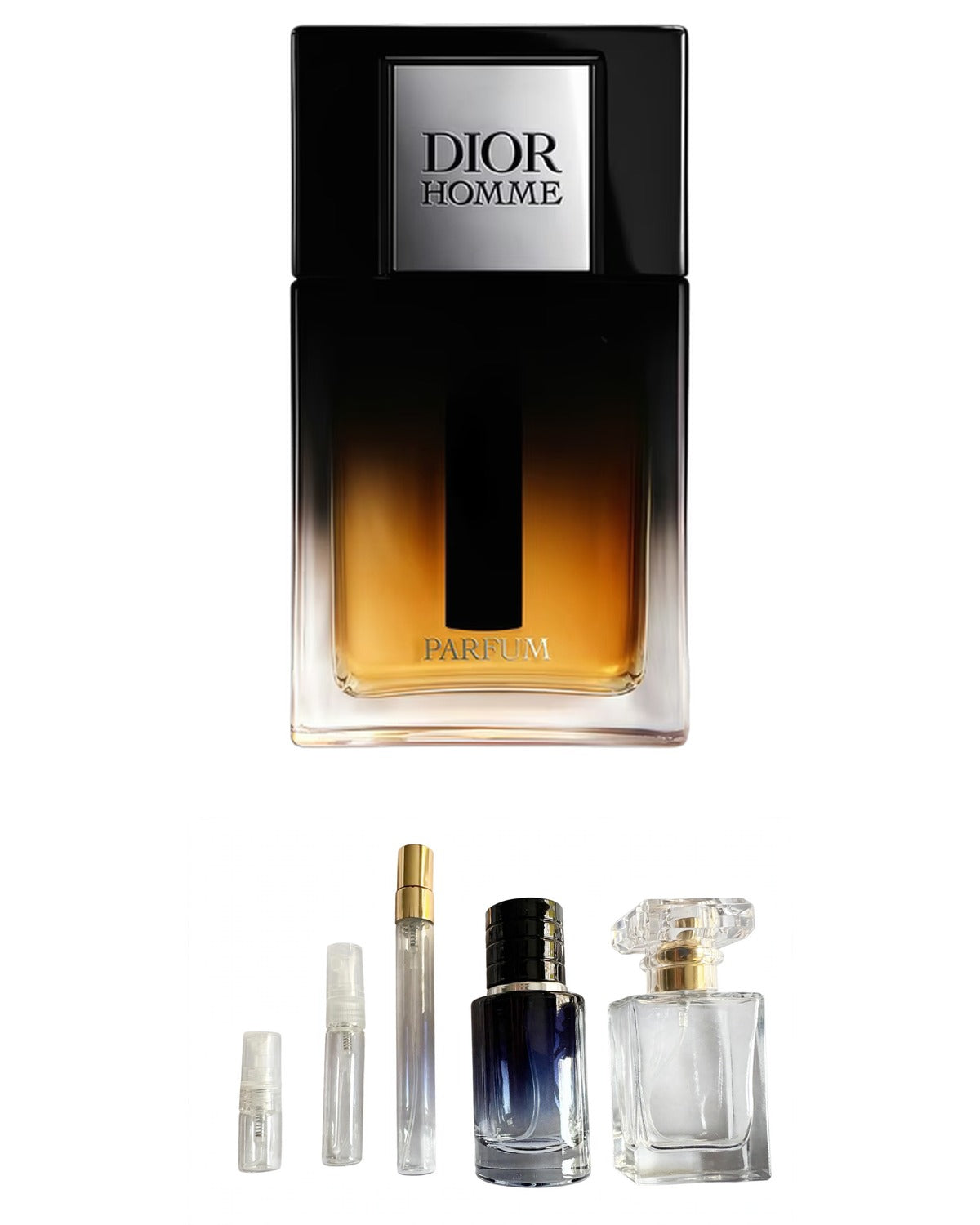 Dior - Homme Parfum (Sample Sizes) with sample bottles