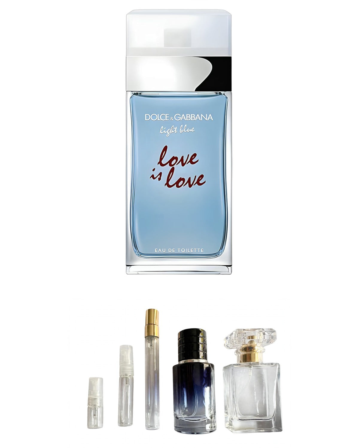Dolce & Gabanna-Light Blue Love Is Love Pour Femme (Sample Sizes) with sample bottles