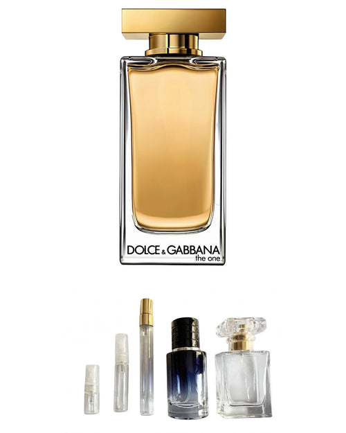 Dolce & Gabbana-The One Eau de Toilette (Sample Sizes) with sample bottles