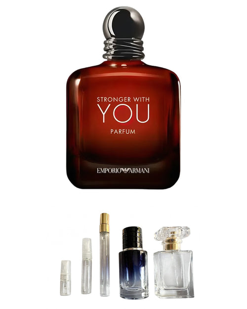 Emporio Armani - Stronger With You Parfum (Sample Sizes) with sample bottles