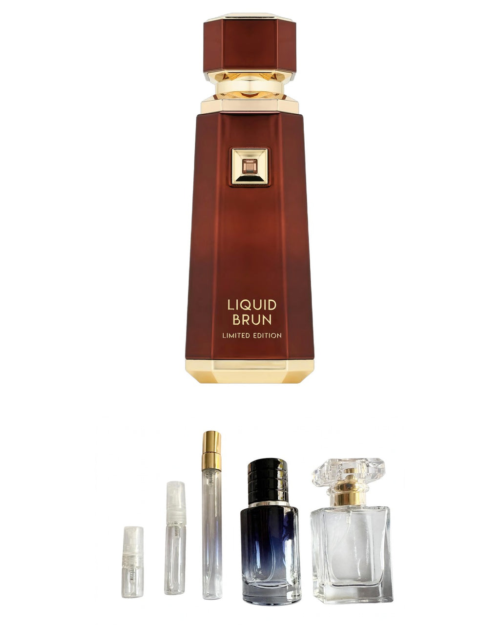 French Avenue-Liquid Brun Limited Edition (Sample Sizes) with sample bottles