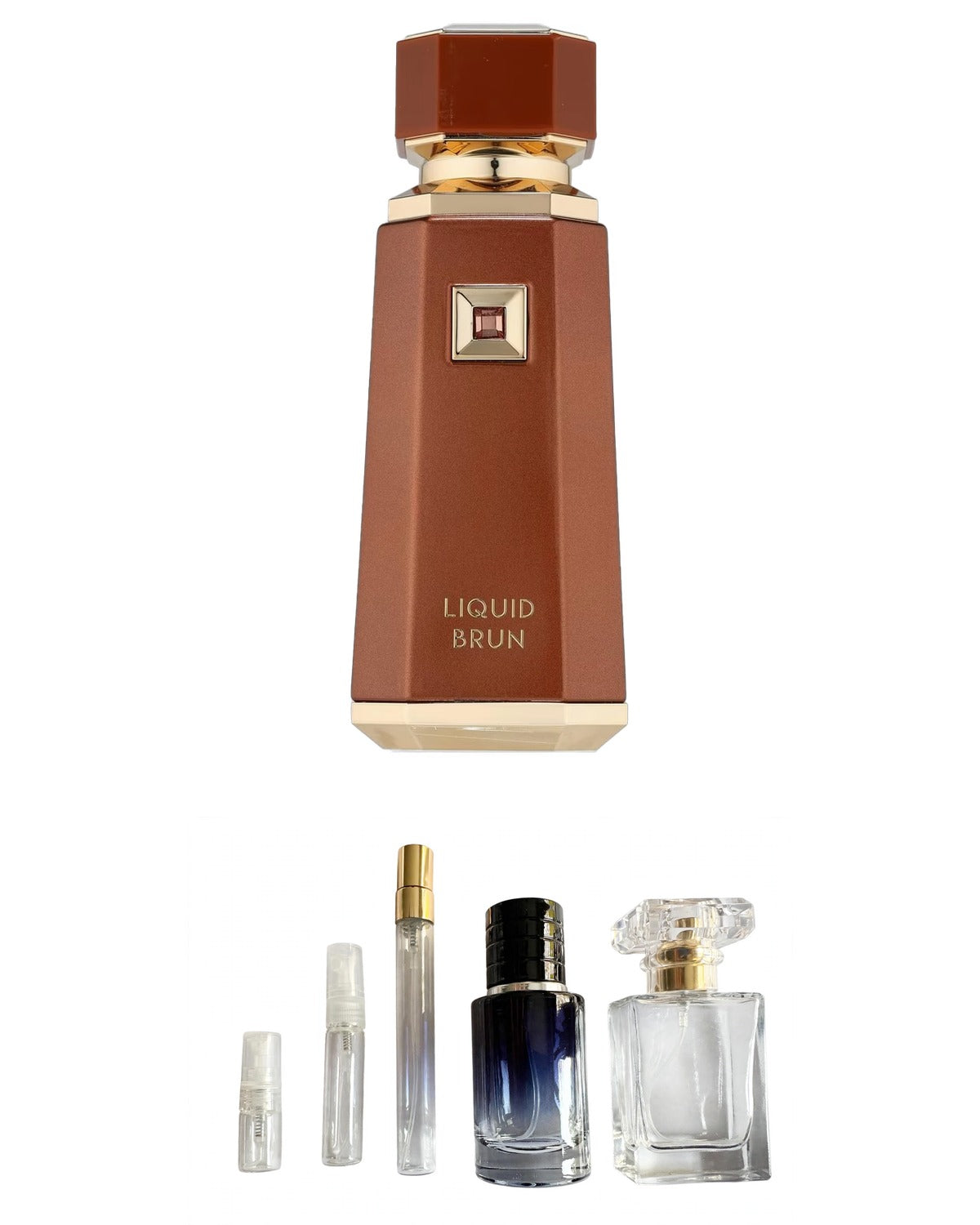French Avenue-Liquid Brun (Sample Sizes) with sample bottles