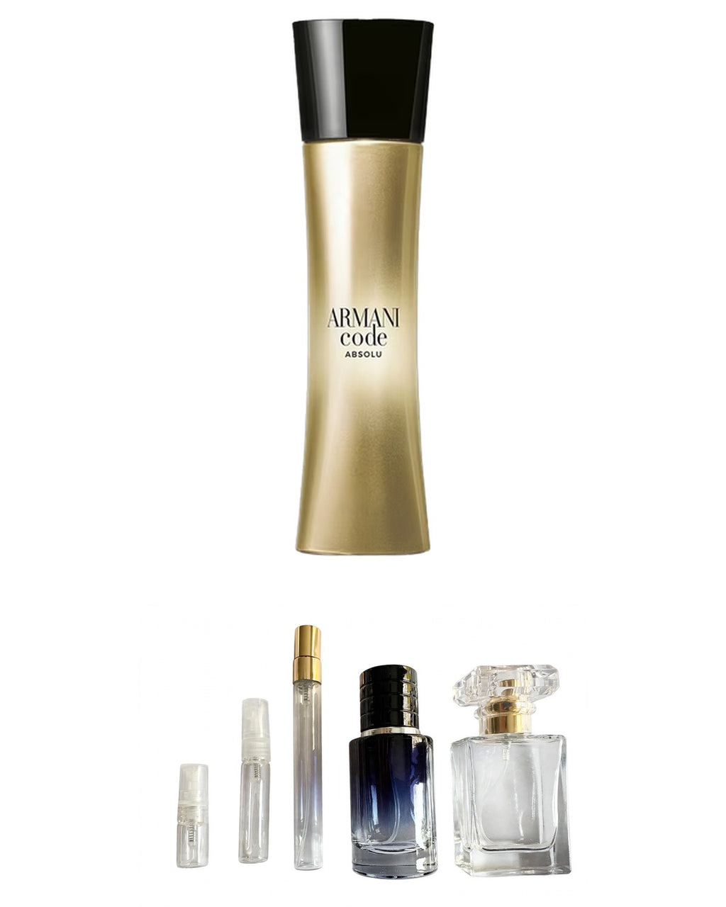 Giorgio Armani - Code Absolu (Sample Sizes) with sample bottles