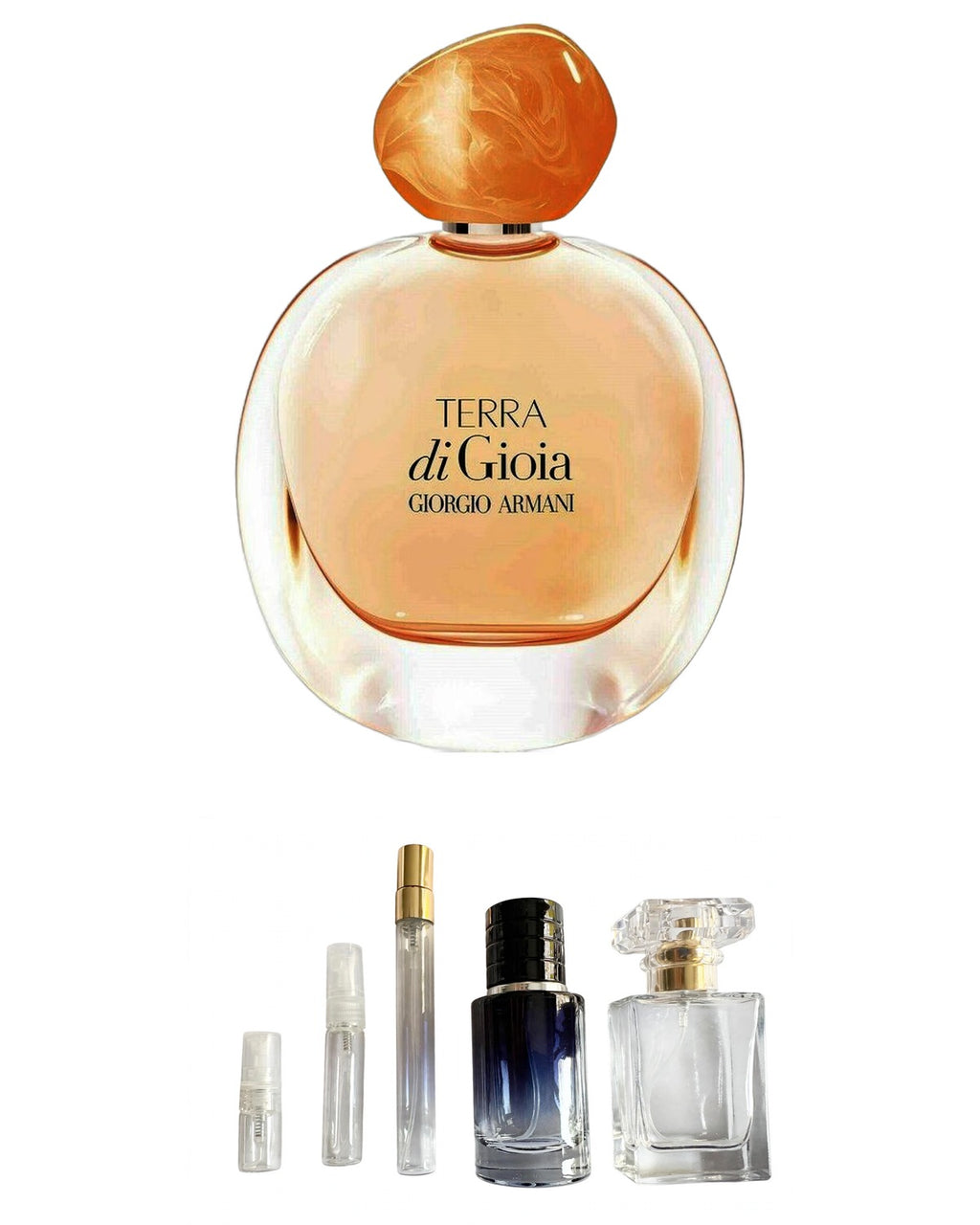 Giorgio Armani-Terra di Gioia (Sample Sizes) with sample bottles