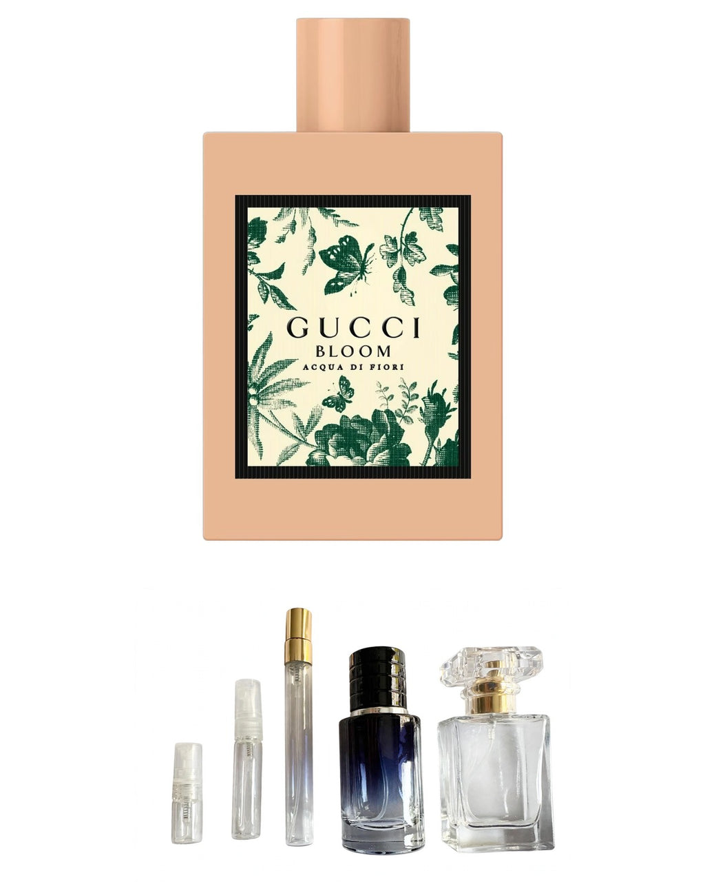 Gucci- Bloom Acqua di Fiori (Sample Sizes) with sample bottles