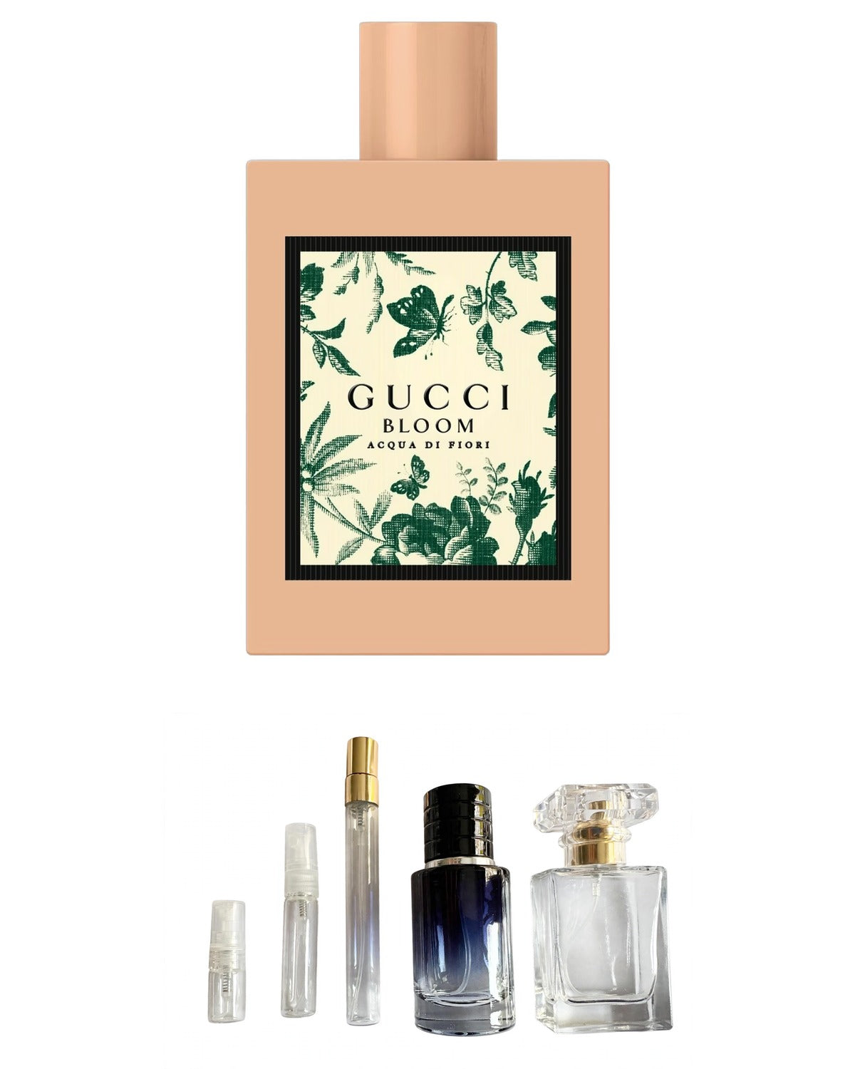 Gucci- Bloom Acqua di Fiori (Sample Sizes) with sample bottles