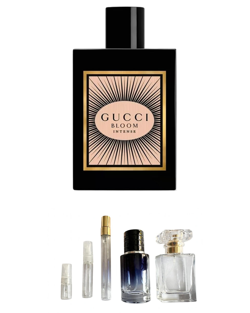 Gucci - Bloom Ambrosia d'Oro (Sample Sizes) with sample bottles