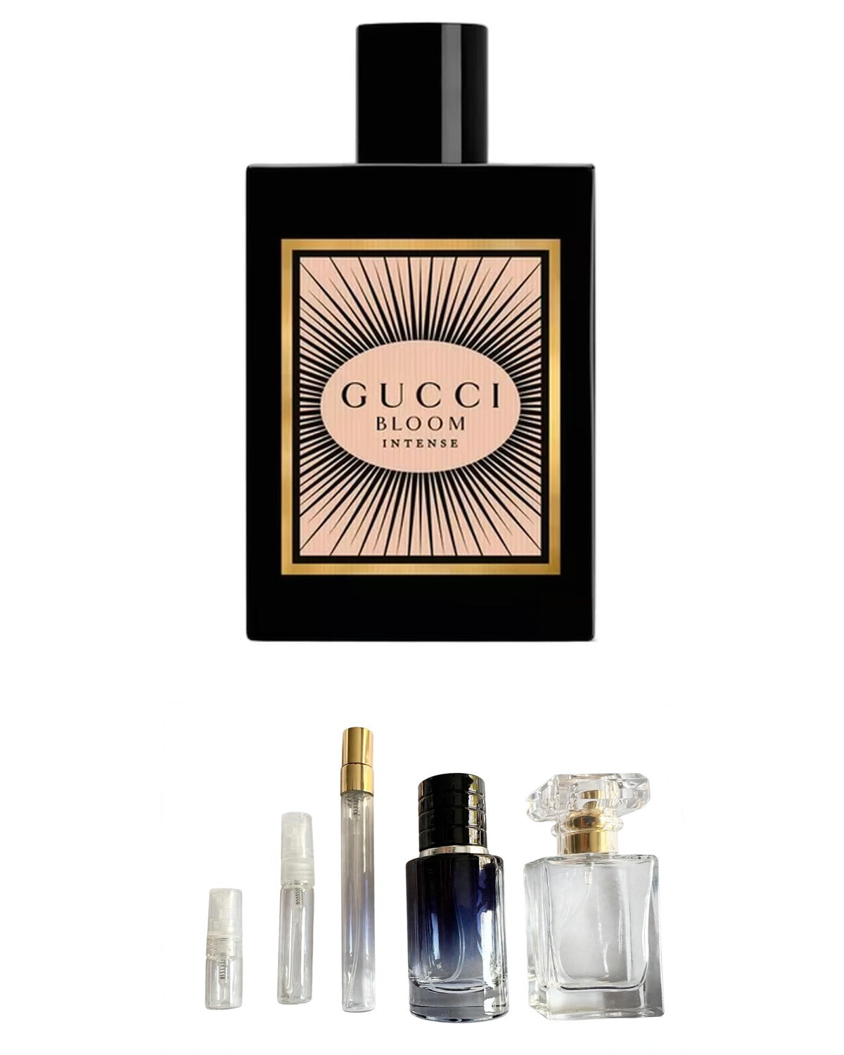 Gucci - Bloom Intense (Sample Sizes) with sample bottles