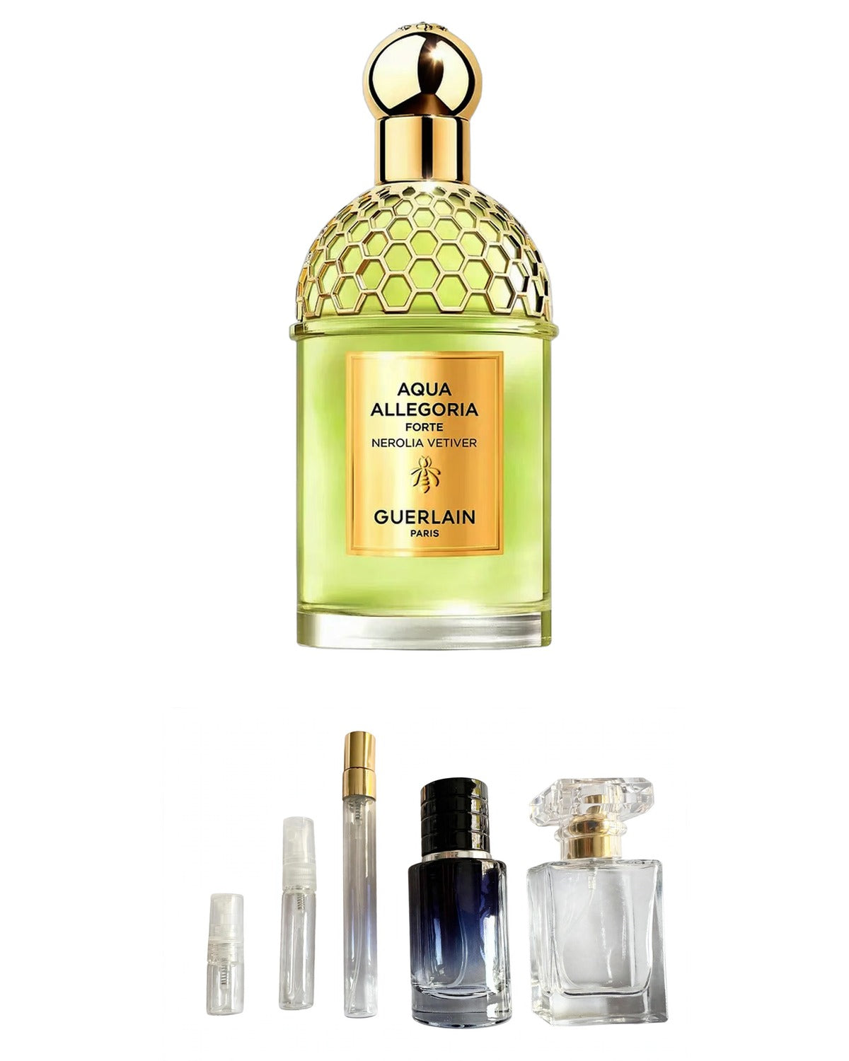 Guerlain-Aqua Allegoria Forte Nerolia Vetiver (Sample Sizes) with sample bottles