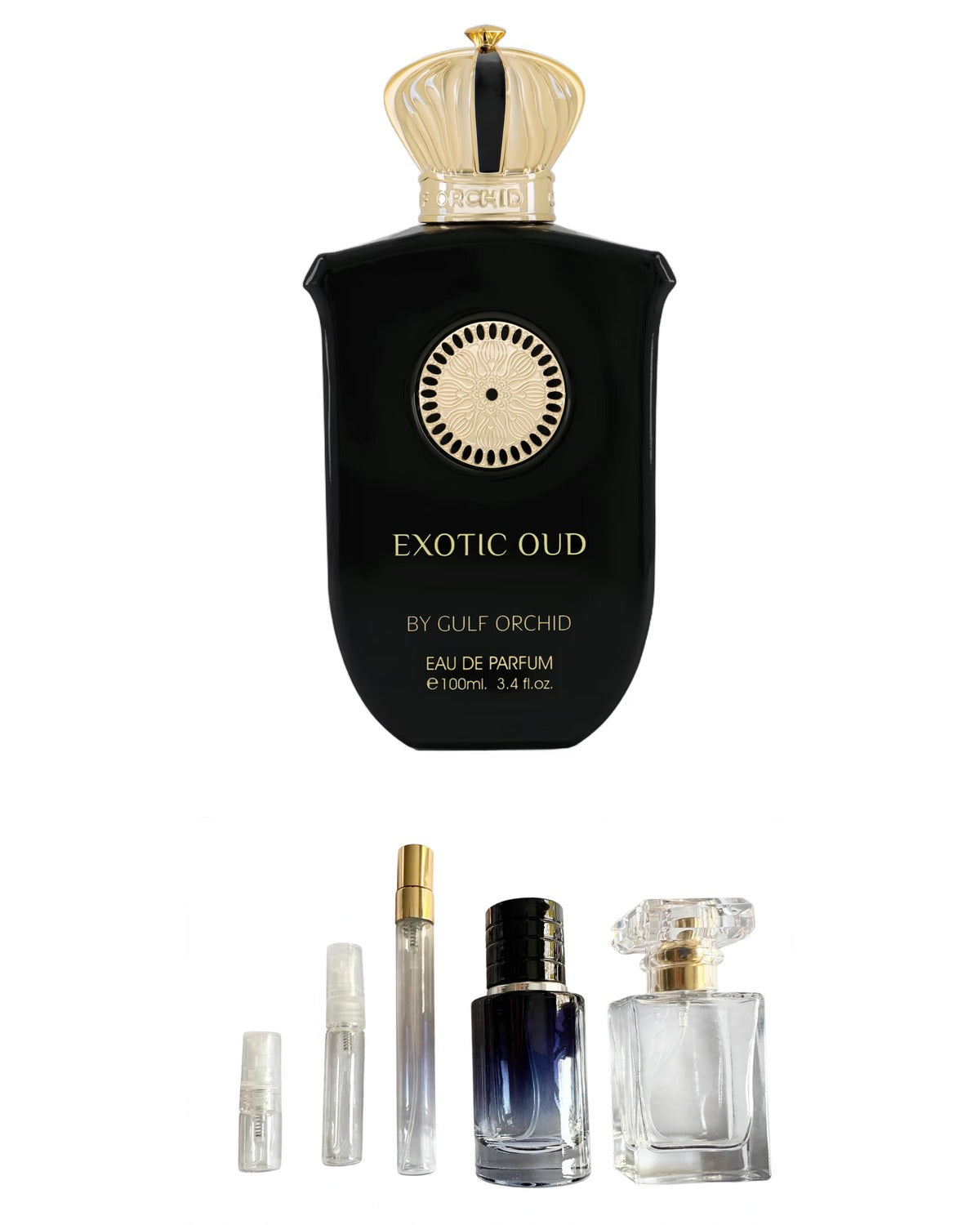 Gulf Orchid-Exotic Oud (Sample Sizes) with sample bottles