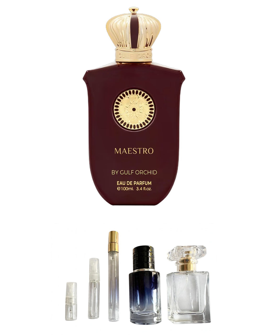 Gulf Orchid - Maestro (Sample Sizes) with sample bottles