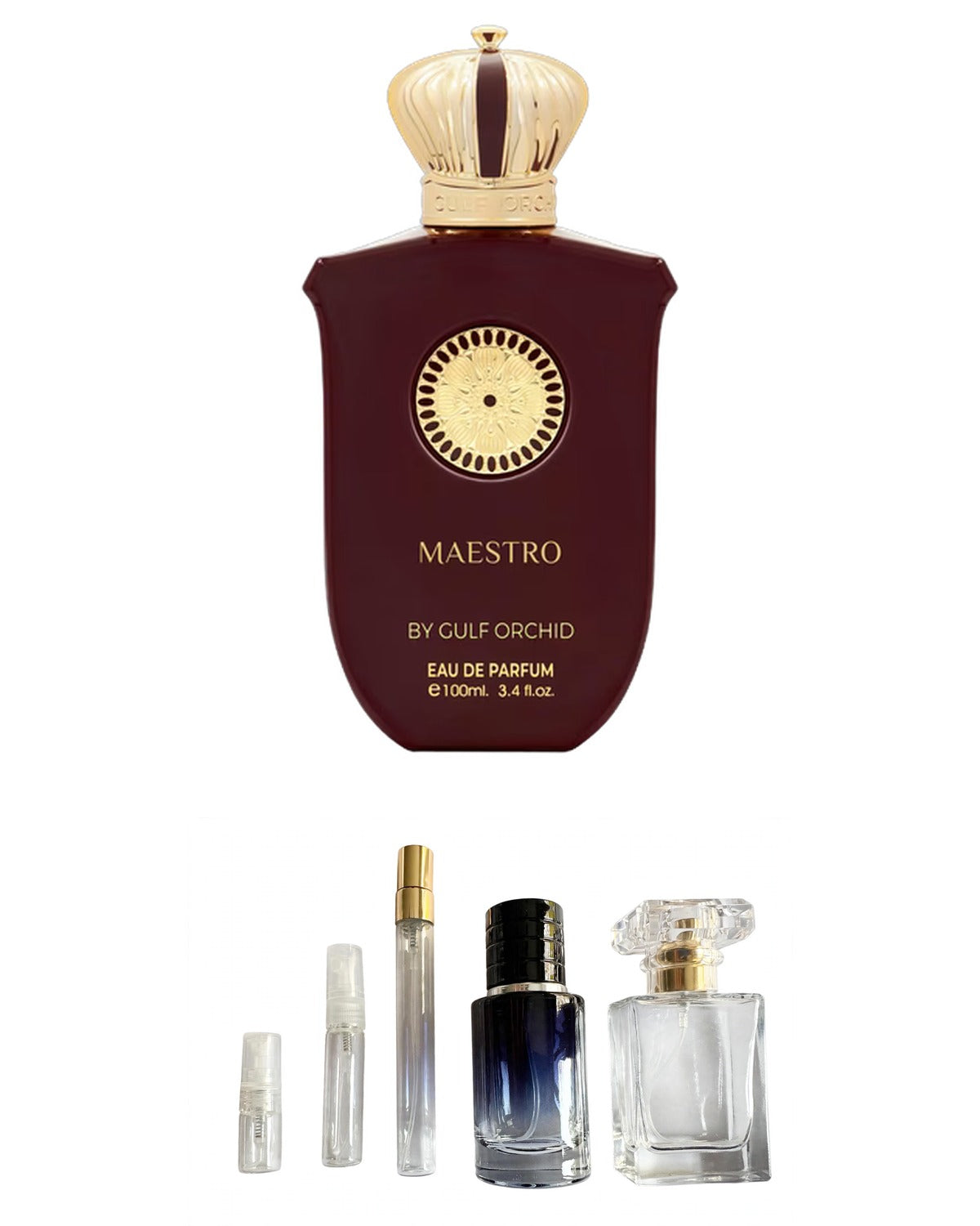 Gulf Orchid - Maestro (Sample Sizes) with sample bottles