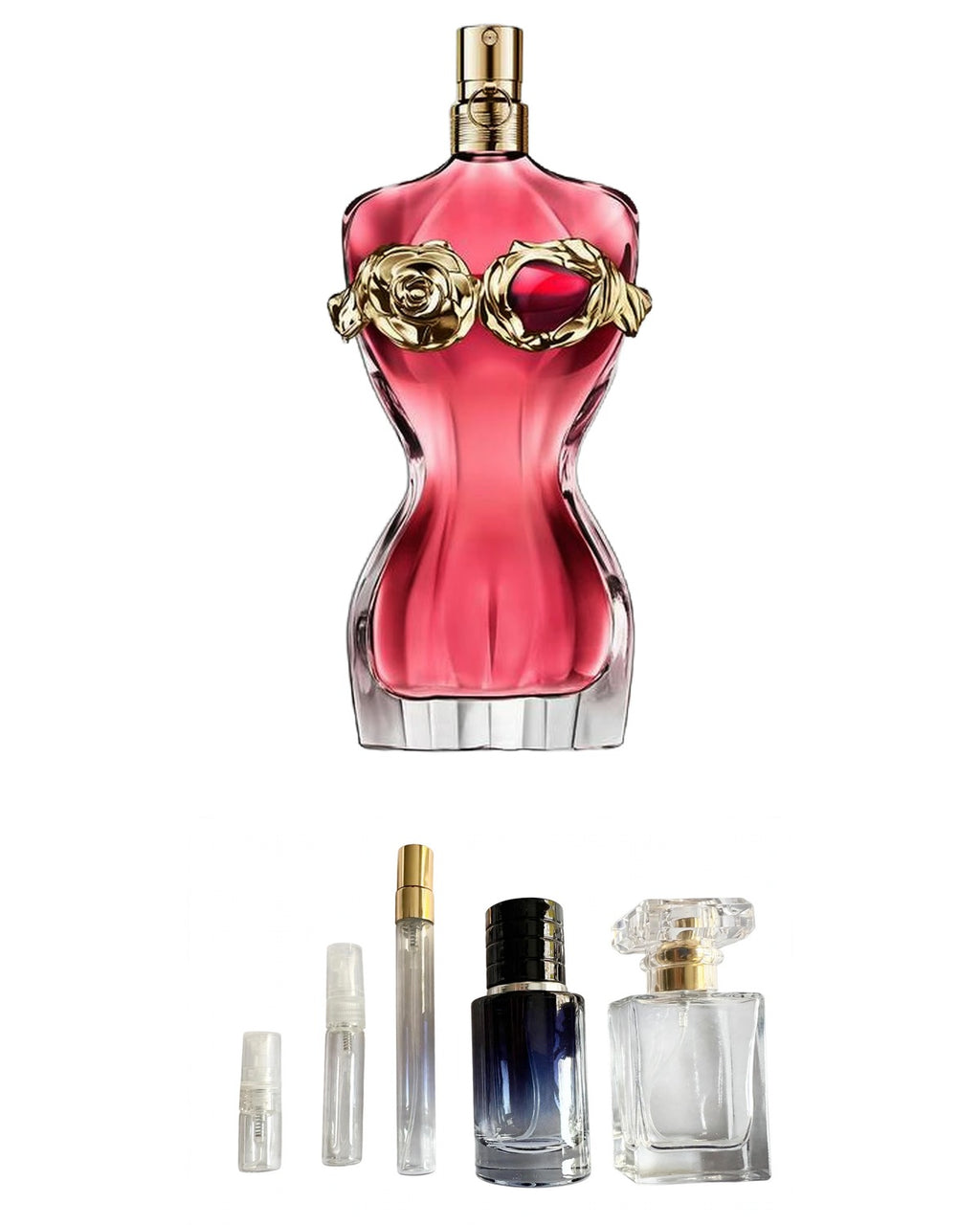 Jean Paul Gaultier-La Belle Rosea (Sample Sizes) with sample bottles
