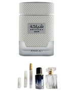 Khadlaj-Shiyaaka Snow (Sample Sizes) with sample bottles