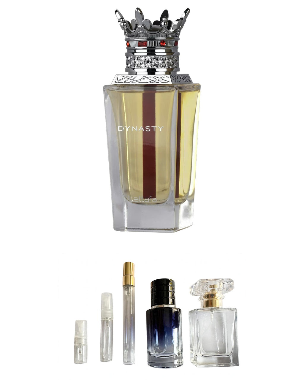 Lattafa-Dynasty (Sample Sizes) with sample bottles