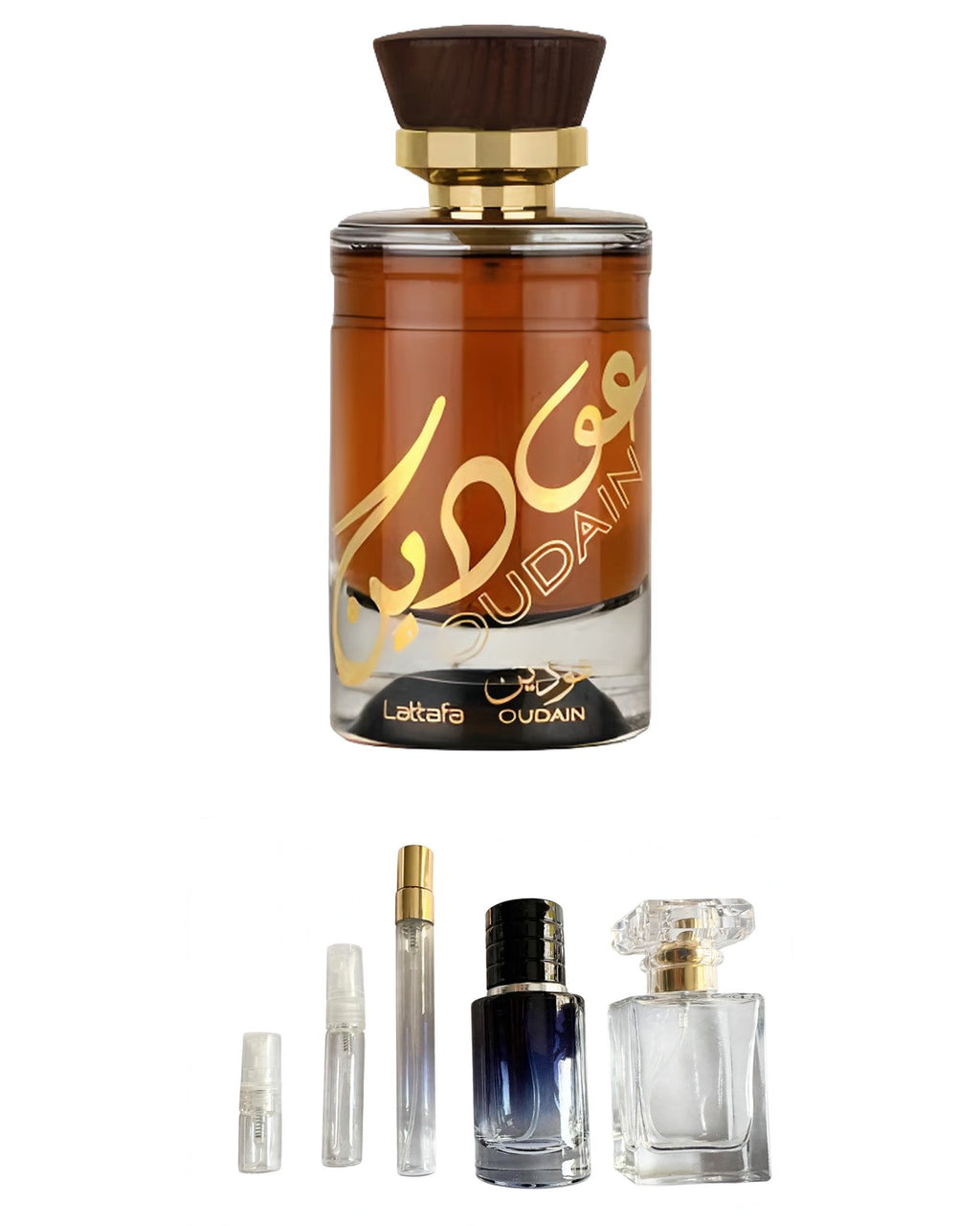 Lattafa-Oudain (Sample Sizes) with sample bottles