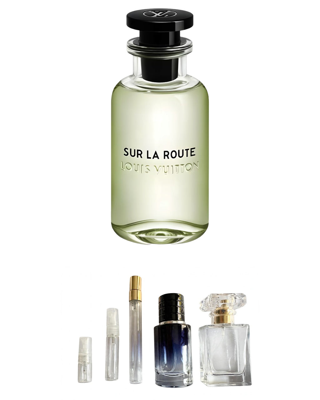 Louis Vuitton - Sur La Route (Sample Sizes) with sample bottles