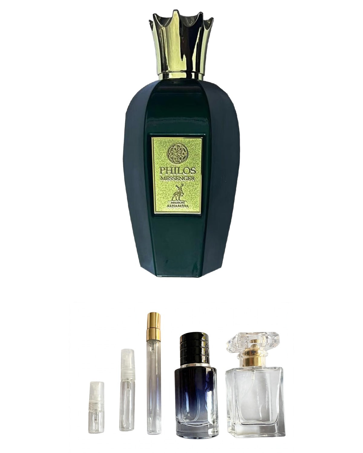 Maison Alhambra-Philos Messenger (Sample Sizes) with sample bottles