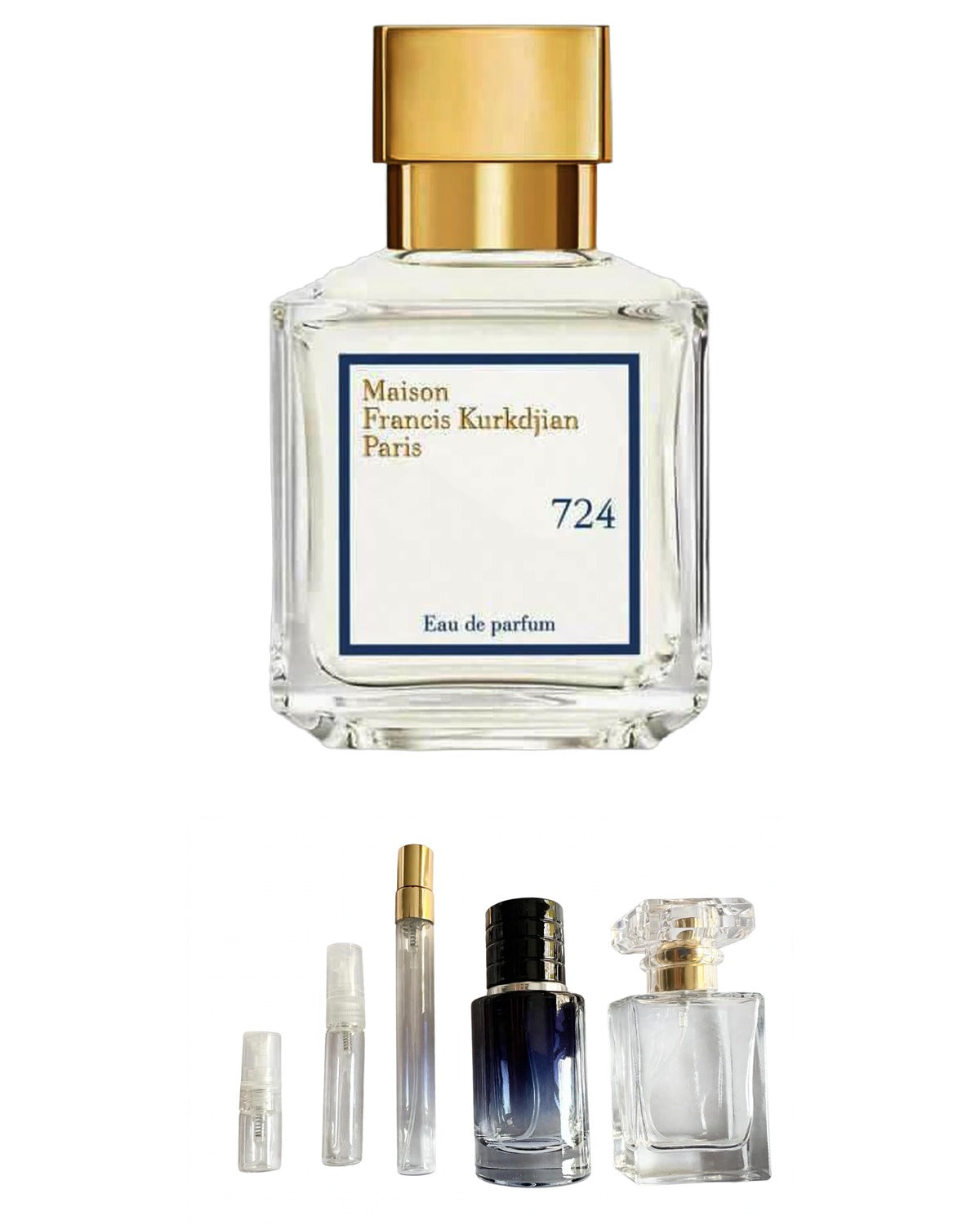 Maison Francis Kurkdjian-724 (Sample Sizes) with sample bottles