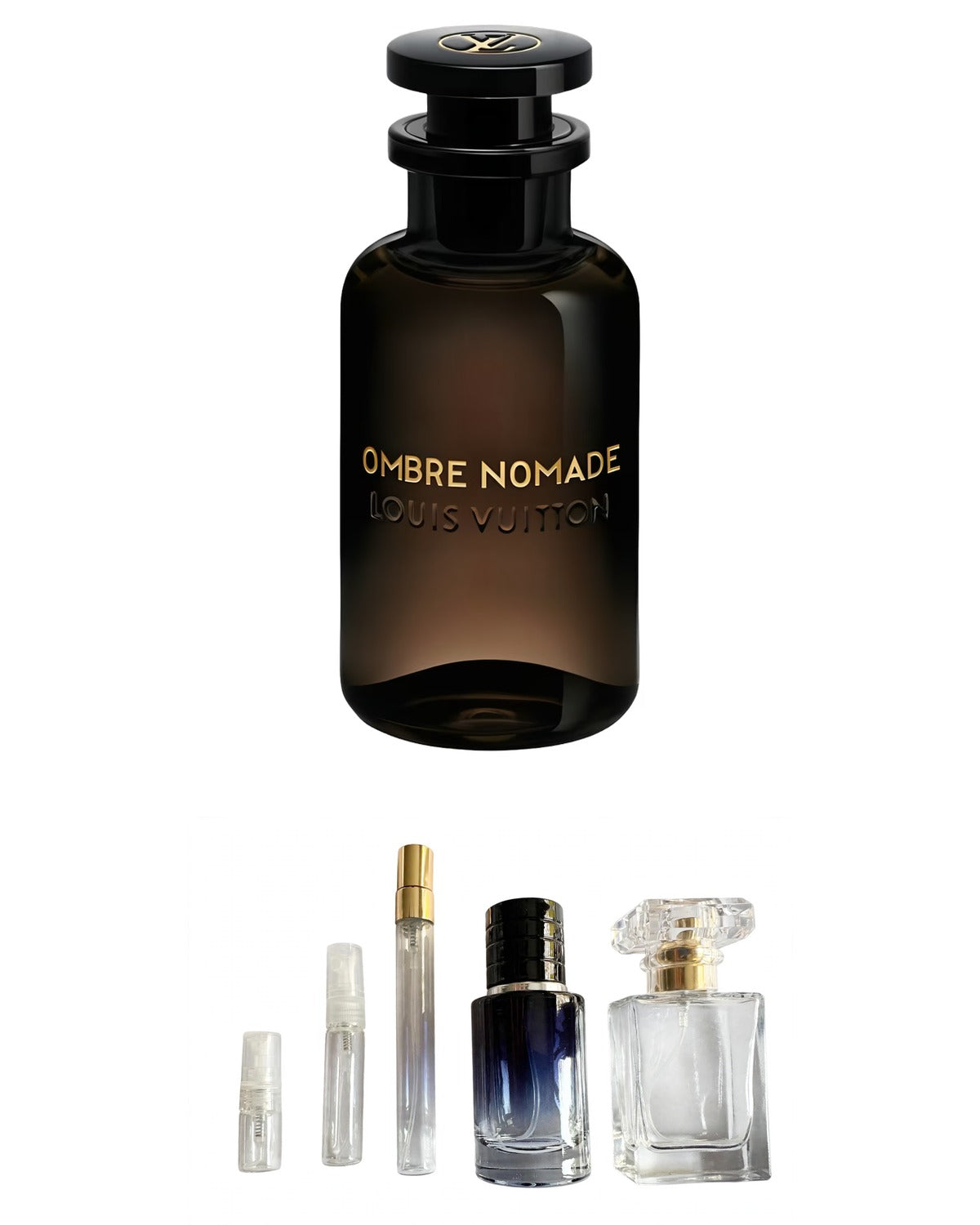 Louis Vuitton Ombre Nomade with sample bottles