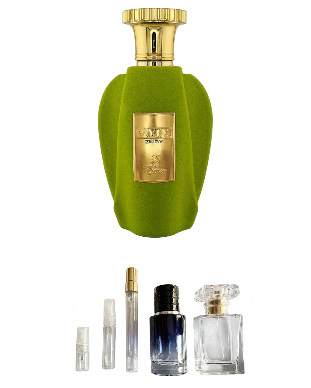 Paris Corner-Voux Zingy (Sample Sizes) with sample bottles