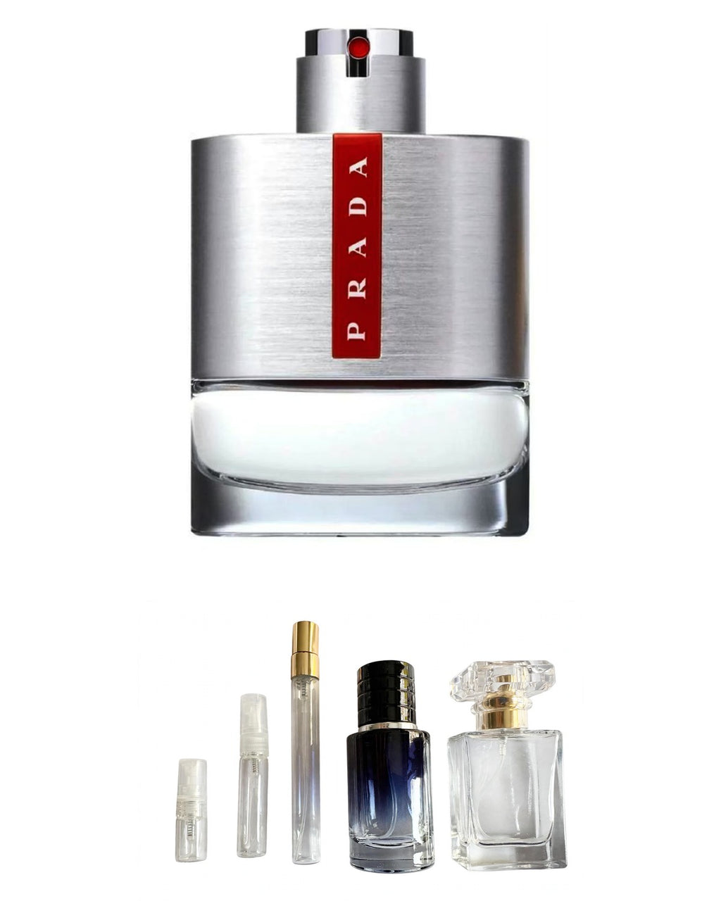 Prada-Luna Rossa (Sample Sizes) with sample bottles