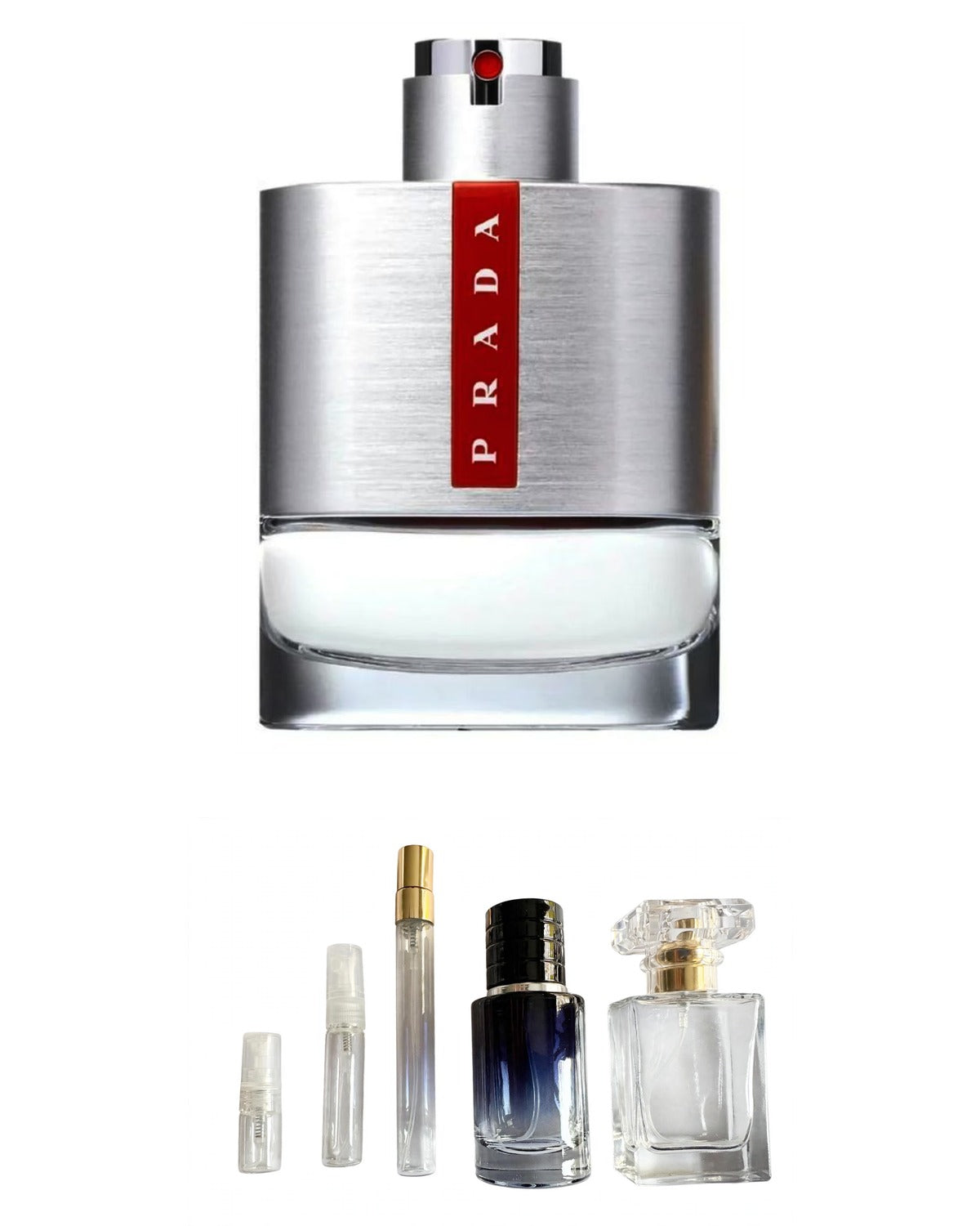 Prada-Luna Rossa (Sample Sizes) with sample bottles