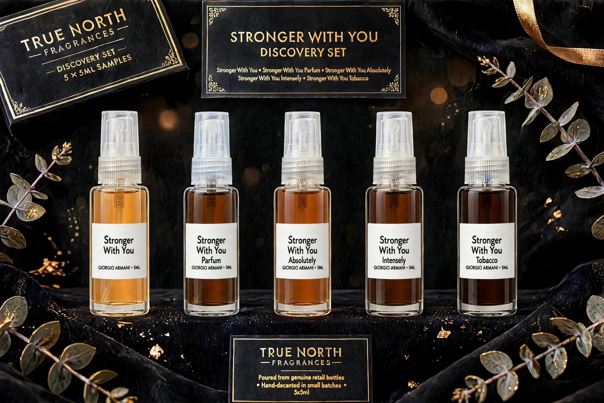 Emporio Armani Stronger With You Discovery Set - 5 x 5ml Fragrance Sample Decants