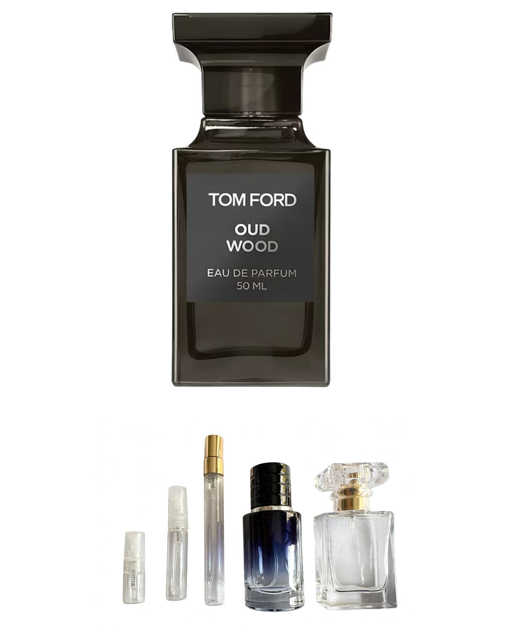 Tom Ford -Oud Wood (Sample Sizes) with sample bottles