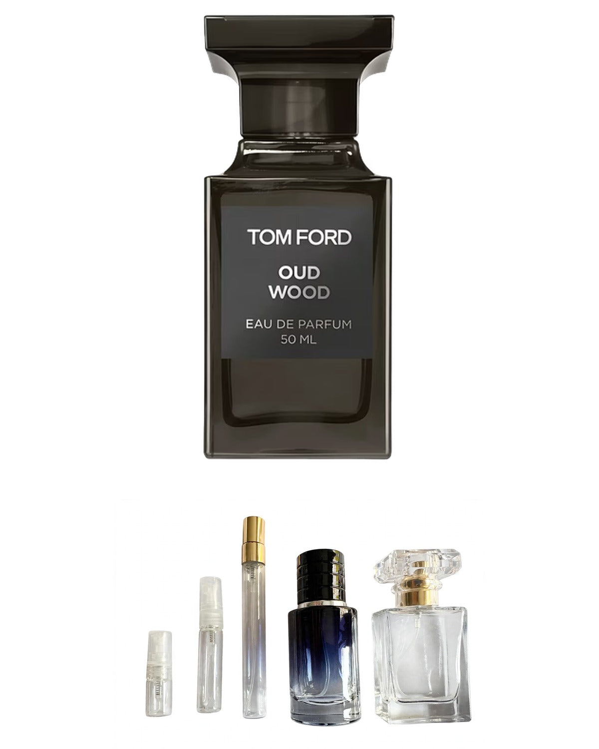 Tom Ford -Oud Wood (Sample Sizes) with sample bottles
